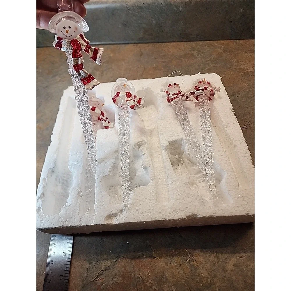 Snowman Icicle Ornament 9